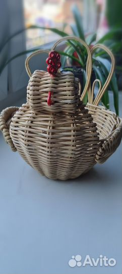 Корзина плетеная Курочка