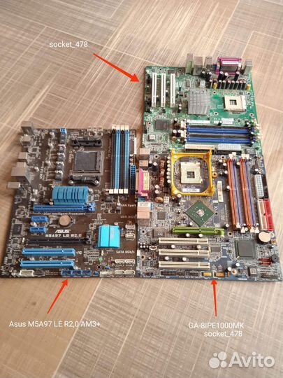 Материнские платы am3+, socket 478