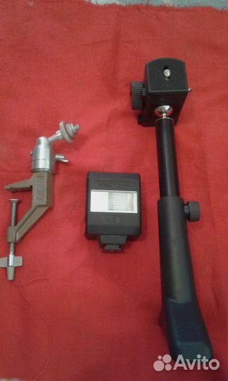 Фото приборы СССР и Hama штативы и вспышка