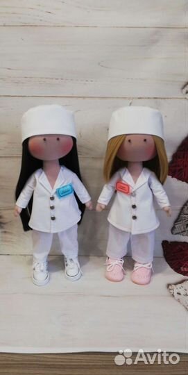 Текстильные куклы Врач