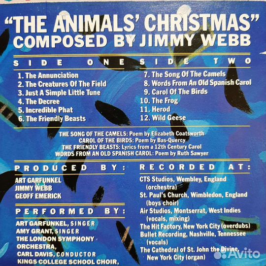 Art Gargunkel - Animals' Christmas By Jimmy Webb