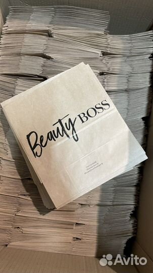 Пакет бумажный с логотипом