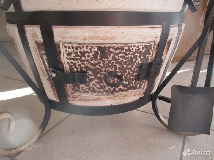 Тандыр из шамотной глины 