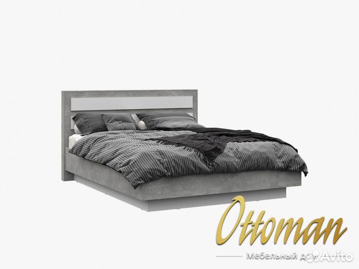 Кровать 160 на 200 Денвер с матрасом