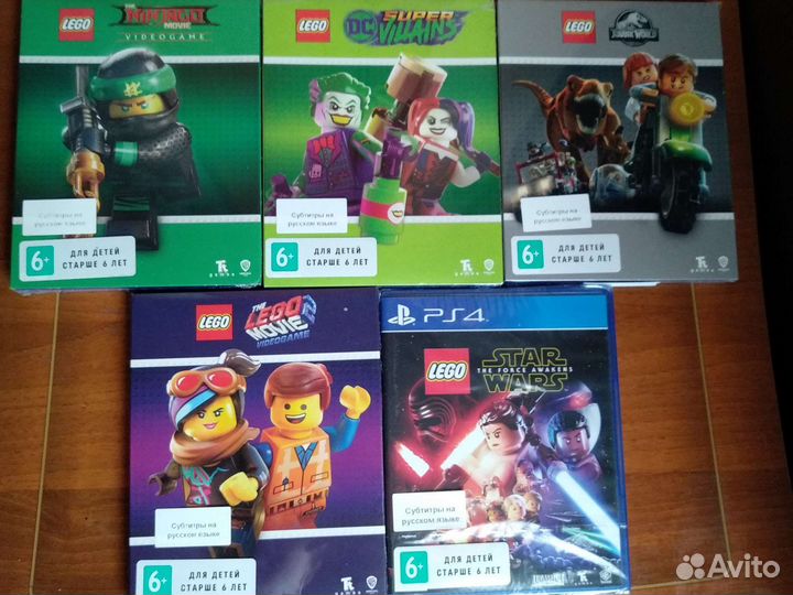 Lego PS4 (можно на 2 игрока) новые диски