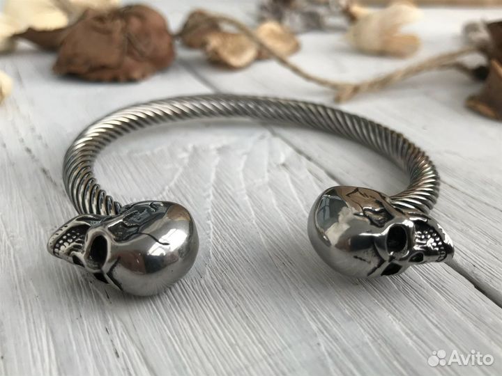 Браслет скелет нержавеющая сталь