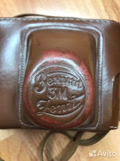 Фотоаппарат зенит 3м в кожаном чехле