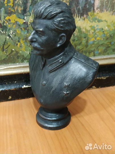 Бюст Сталин чугун литье