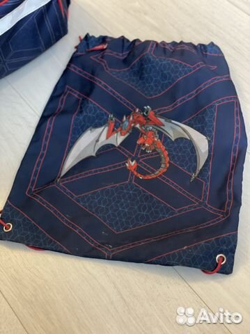 Школьный ранец Herlitz Loop Plus Red Robo Dragon