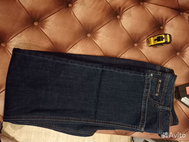 Джинсы женские тёмно-синие широкие 52 54