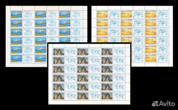 1989г. Сохраним Природу Листы марок