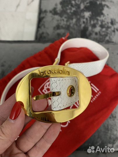 Braccialini ремень натуральная кожа