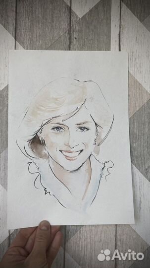 Фэшн- картина Принцессы Дианы