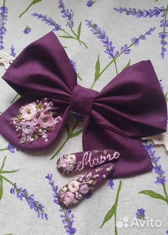 Заколка для волос ручной работы