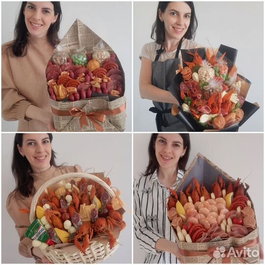 Съедобные мужские букеты из раков