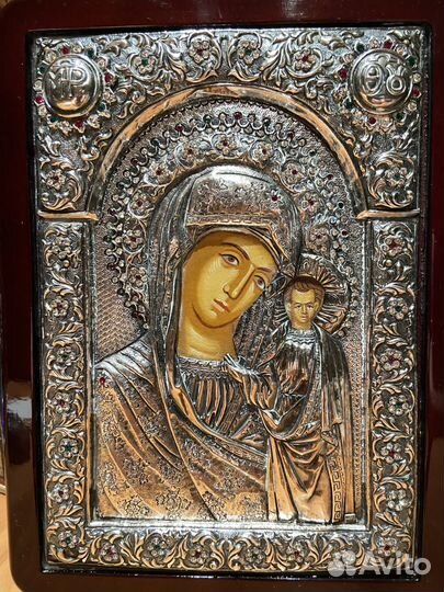 Казанская икона Божией Матери Серебро