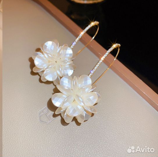 Серьги эффектные длинные