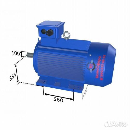 Электродвигатель аир 355MLC4 (450кВт/1500об.мин)