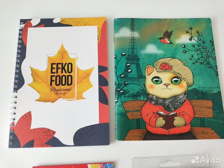 Новая канцелярия набором (блокнот, тетрадь, фломас