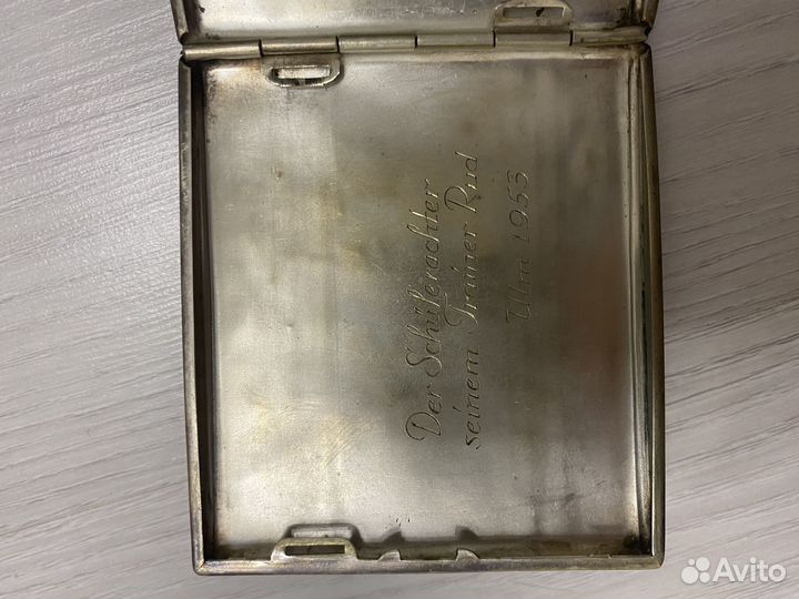 Портсигар alpaca немецкий подписной