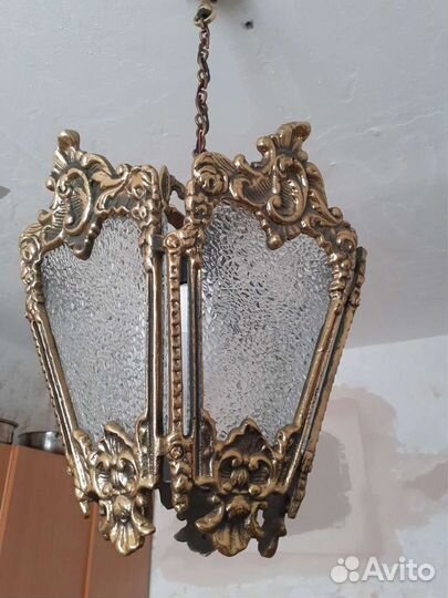 Люстра СССР бронза