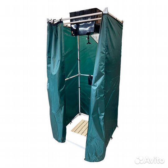 Душевая кабина дачная Удачник с эвбо 55 литров зел