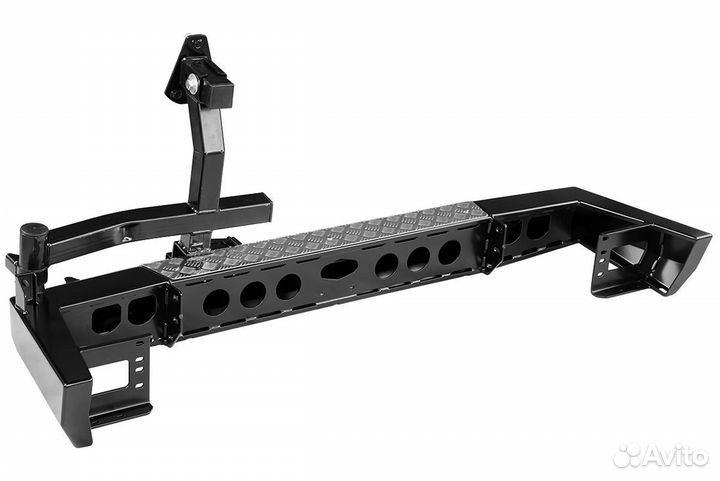 Бампер риф силовой задний УАЗ Патриот с калиткой