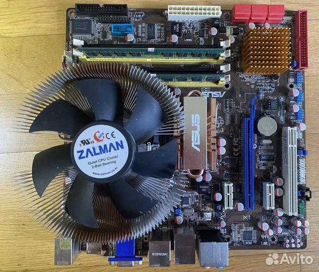 Материнская плата asus p5ql-em с процессором Xeon