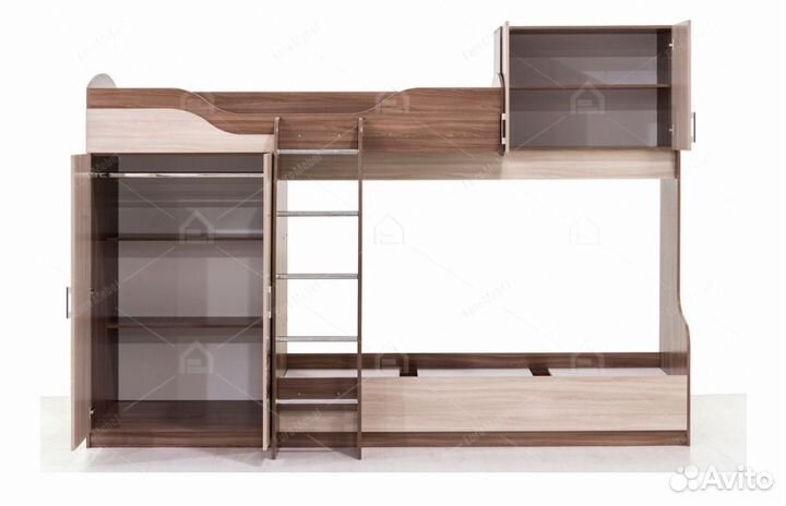 Двухъярусная кровать бу с матрасами