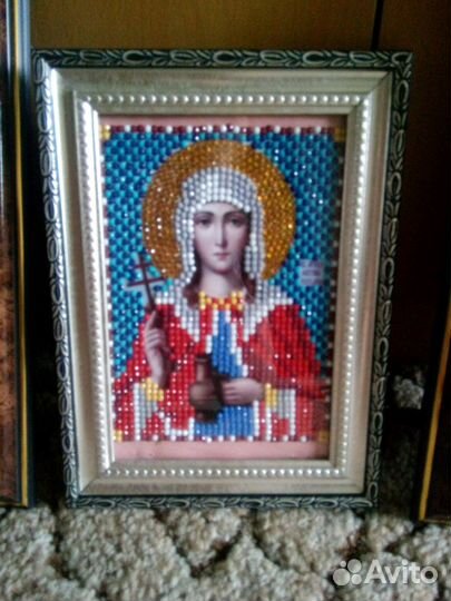 Икона из страз- ручная работа