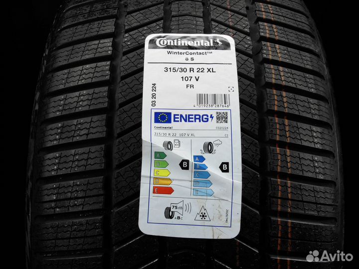 Continental WinterContact 8S 275/35 R22 и 315/30 R22 97V