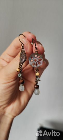 Серьги с перламутром