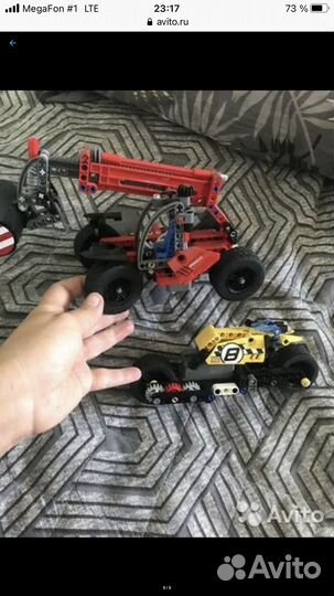 Lego technic погрузчик мотоцикл