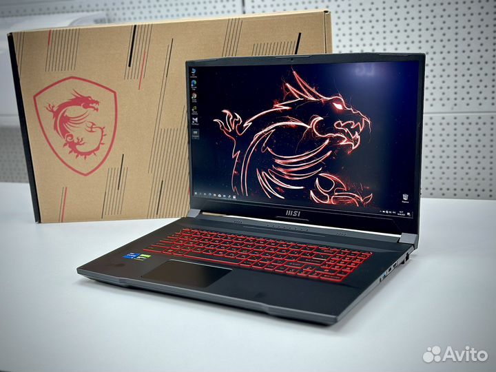 Новый игровой MSI 17.3 IPS 144гц 16G озу GTX