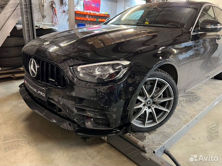 Сплиттер Mercedes E class W213 рестайлинг