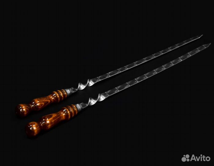 Шампура 40 см с деревянной ручкой