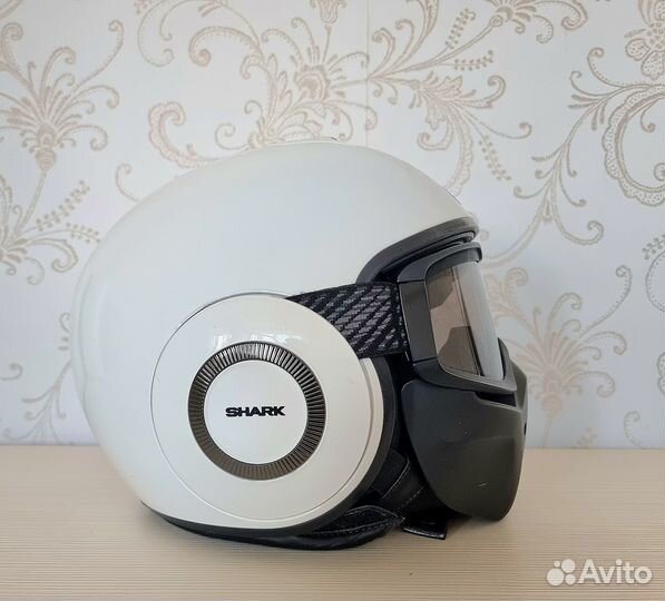 Мотошлем Shark Raw белый размер L