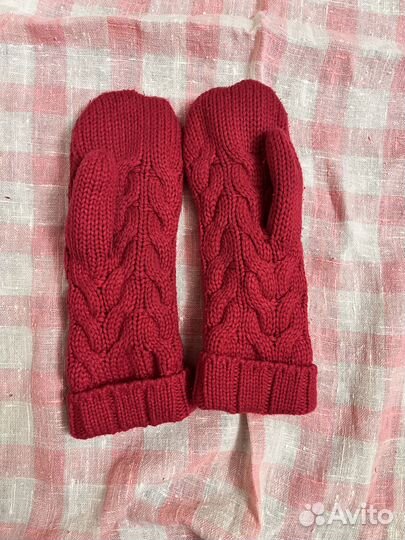 Комплект шапка, шарф, варежки