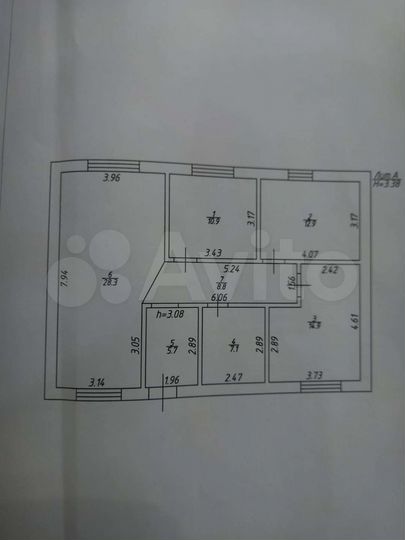 Дом 93,5 м² на участке 5,6 сот.