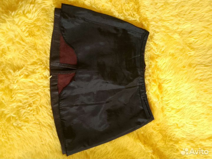 Кожаная юбка натуральная