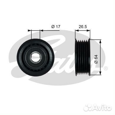 Направляющий ролик привода вспомогательных агрегат