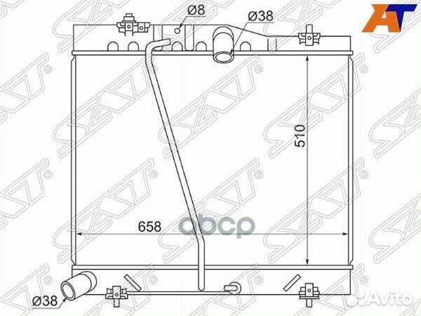Радиатор Toyota Hiace 04- / Regius Ace 04-13 TY