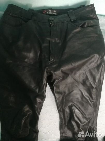 Брюки кожаные