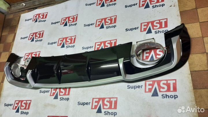 Диффузор на задний бампер audi a3 rs3 8v рест