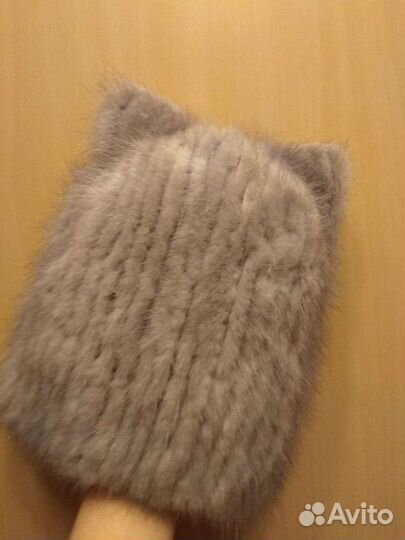 Шапка меховая с ушками