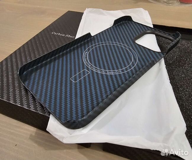 Карбоновый чехол iPhone 13 pro max magsafe