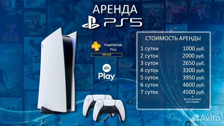 Аренда прокат playstation 5