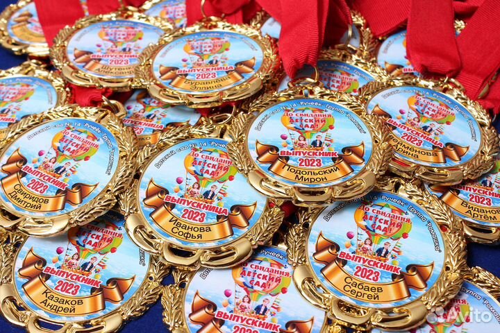 Значки медали спортивные школьные в детские сады