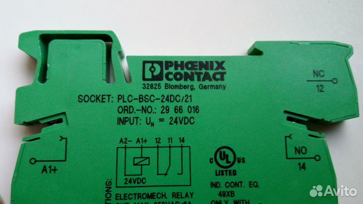 Базовый модуль phoenix contact PLC-BSC- 24DC/21