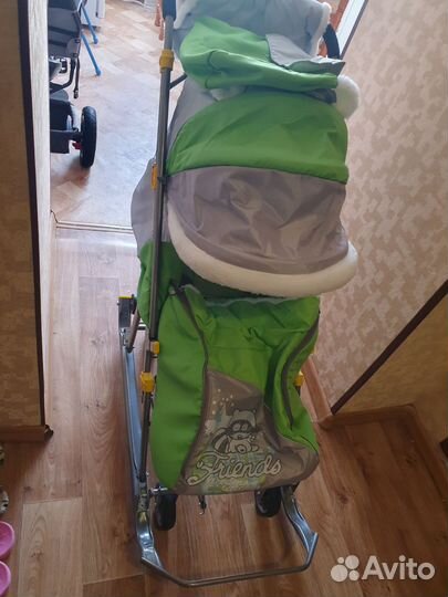 Детские санки-коляска